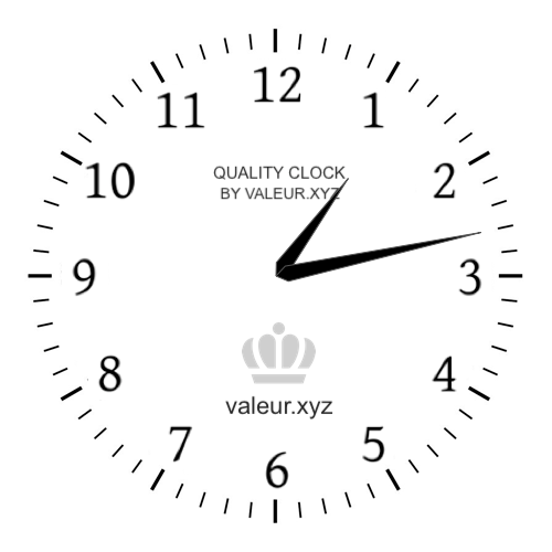 1:13 PM on an analog clock (One-thirteen PM) Analog clock showing the time 1:13 PM