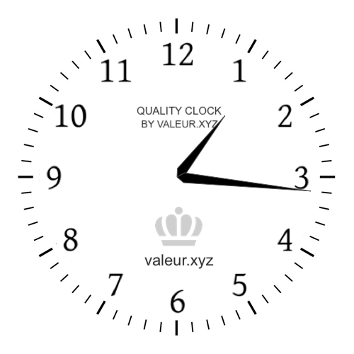 Analog clock showing the time 1:16 PM