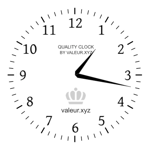 Analog clock showing the time 1:17 PM