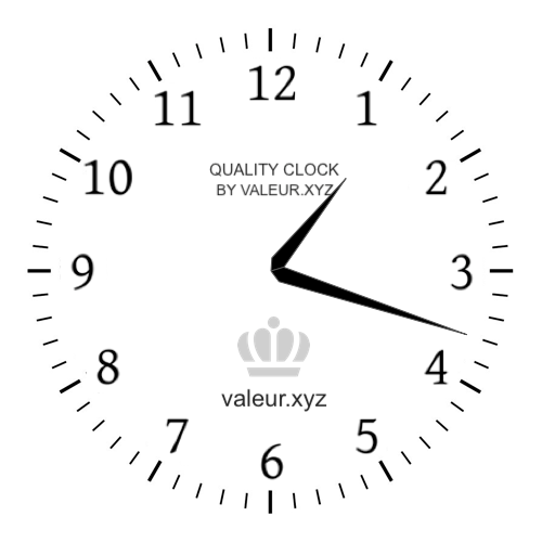 Analog clock showing the time 1:18 PM