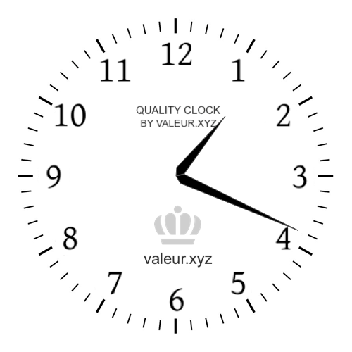 1:19 PM on an analog clock (One-nineteen PM) Analog clock showing the time 1:19 PM