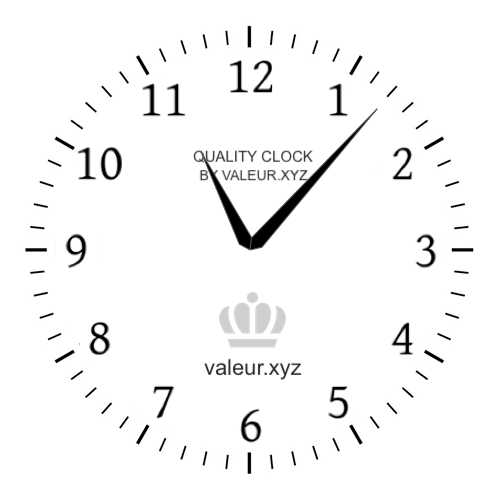 11:07 AM on an analog clock (Eleven-oh-seven AM) Analog clock showing the time 11:07 AM