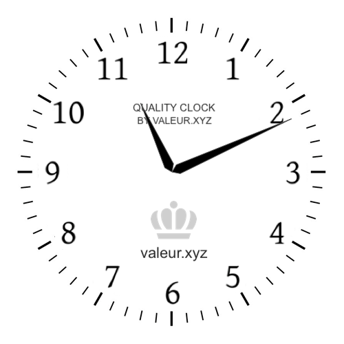 Analog clock showing the time 11:11 AM