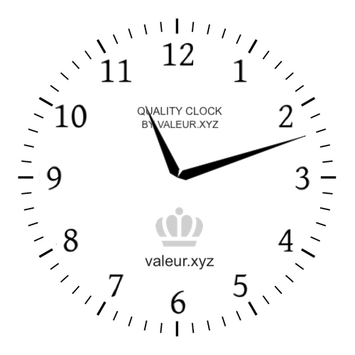 Analog clock showing the time 11:12 AM