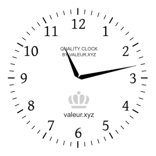 Analog clock showing the time 11:13 AM