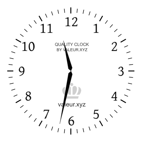 11:32 AM on an analog clock (Eleven-thirty-two AM) Analog clock showing the time 11:32 AM