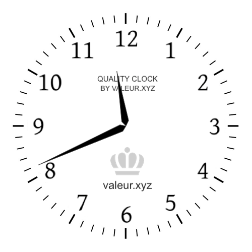 Analog clock showing the time 11:41 PM