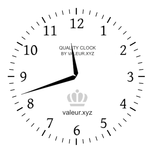 Analog clock showing the time 11:42 PM