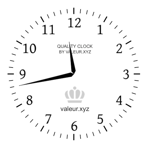 Analog clock showing the time 11:43 PM