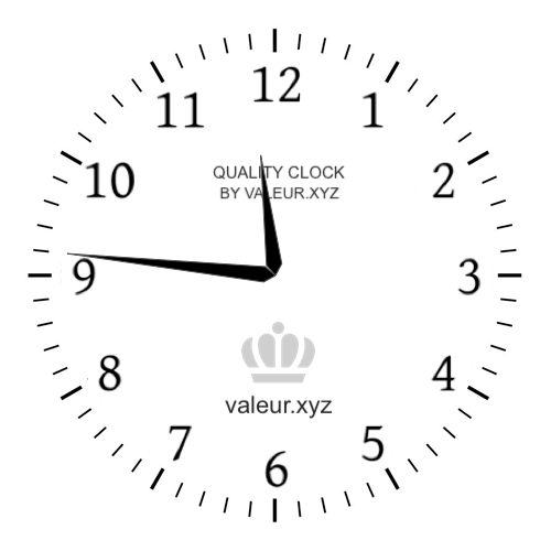 Analog clock showing the time 11:46 AM