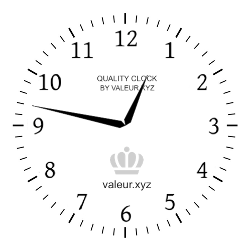 12:47 PM on an analog clock (Twelve-forty-seven PM) Analog clock showing the time 12:47 PM