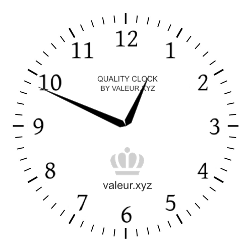 12:49 PM on an analog clock (Twelve-forty-nine PM) Analog clock showing the time 12:49 PM