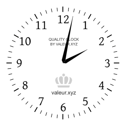 2:02 PM on an analog clock (Two-oh-two PM) Analog clock showing the time 2:02 PM