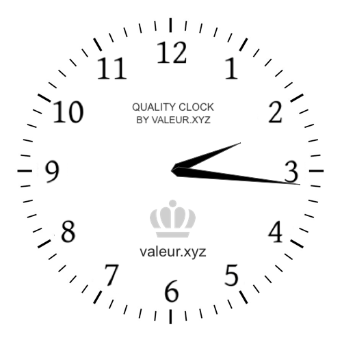 Analog clock showing the time 2:16 AM