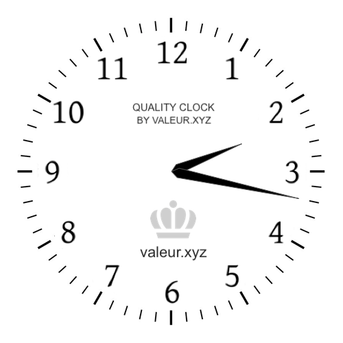 Analog clock showing the time 2:17 AM