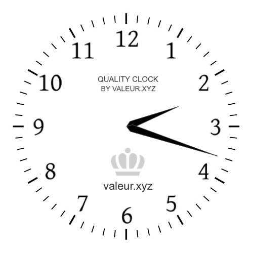 Analog clock showing the time 2:18 AM