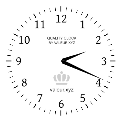 Analog clock showing the time 2:19 PM