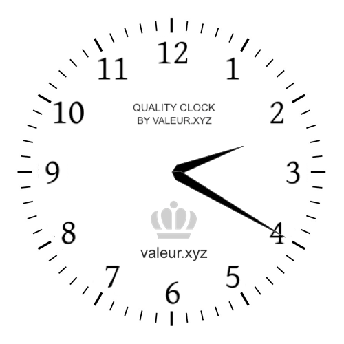 Analog clock showing the time 2:20 PM