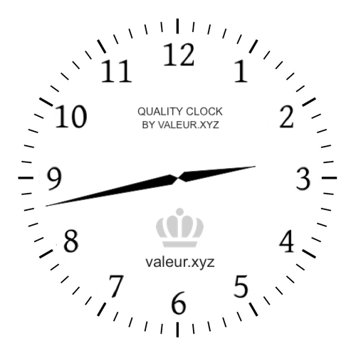 2:43 AM on an analog clock (Two-forty-three AM) Analog clock showing the time 2:43 AM