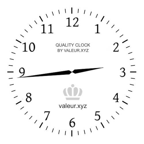 Analog clock showing the time 2:44 PM