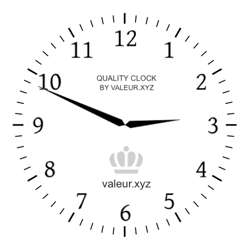Analog clock showing the time 2:49 PM