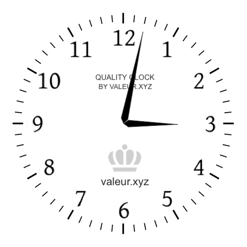 3:02 PM on an analog clock (Three-oh-two PM) Analog clock showing the time 3:02 PM