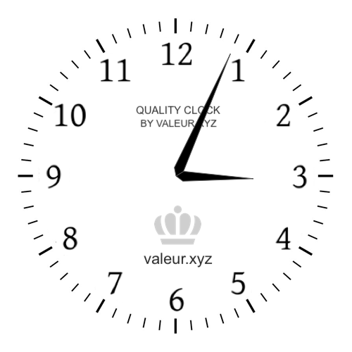 3:04 PM on an analog clock (Three-oh-four PM) Analog clock showing the time 3:04 PM