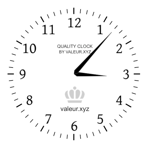 Analog clock showing the time 3:07 AM