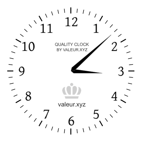 Analog clock showing the time 3:08 AM