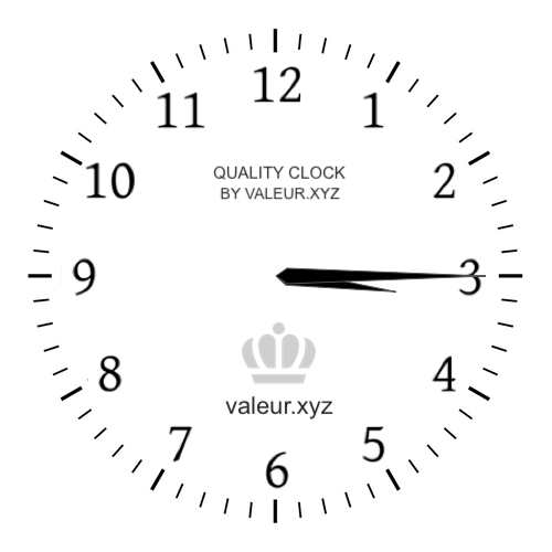 Analog clock showing the time 3:15 AM