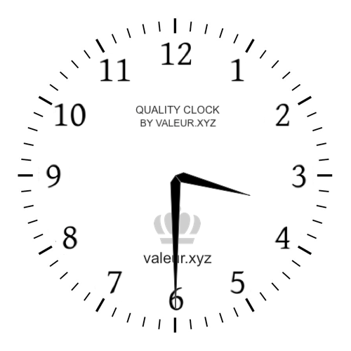 3:30 PM on an analog clock (Three-thirty PM) Analog clock showing the time 3:30 PM