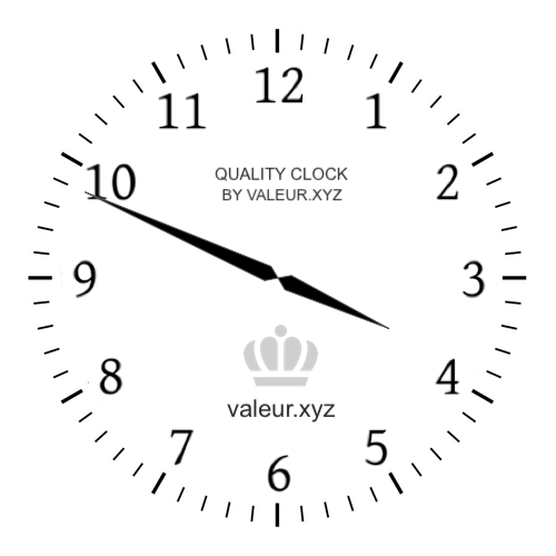 3:49 PM on an analog clock (Three-forty-nine PM) Analog clock showing the time 3:49 PM
