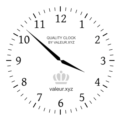 3:52 PM on an analog clock (Three-fifty-two PM) Analog clock showing the time 3:52 PM