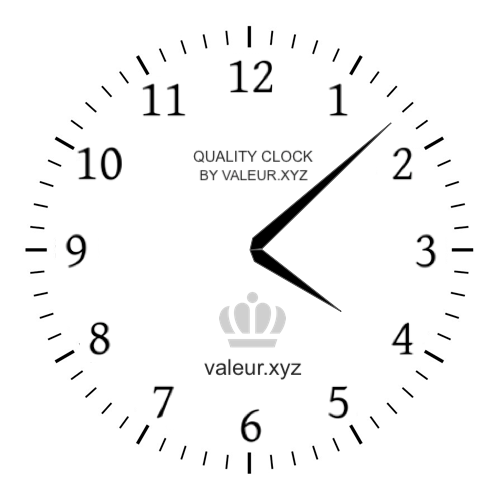 Analog clock showing the time 4:08 PM