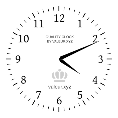 Analog clock showing the time 4:11 AM