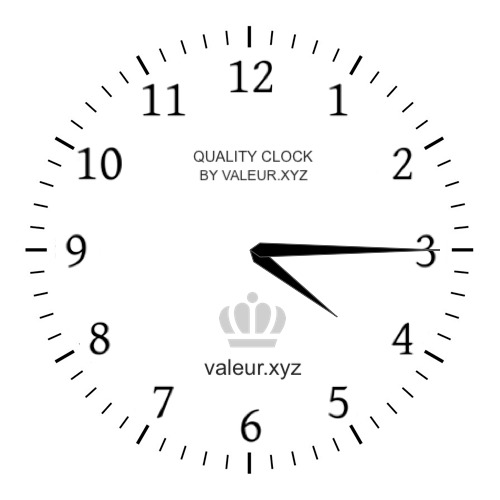 Analog clock showing the time 4:15 PM