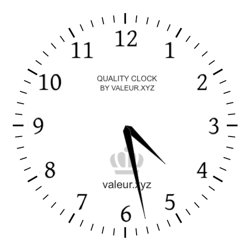 4:28 PM on an analog clock (Four-twenty-eight PM) Analog clock showing the time 4:28 PM