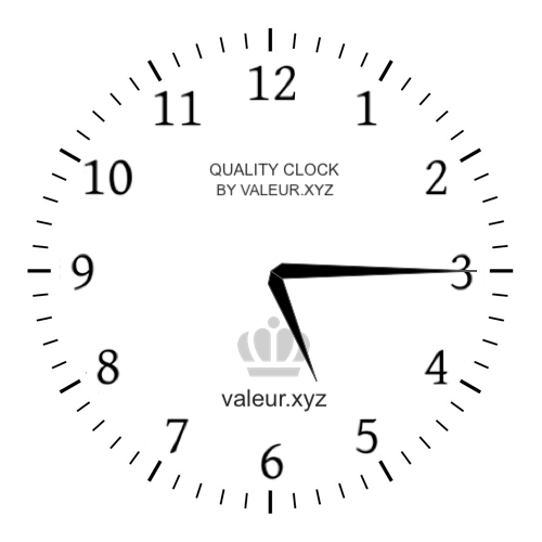 Analog clock showing the time 5:15 PM