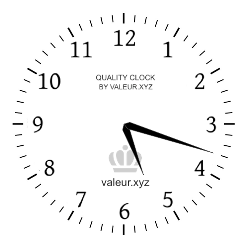 Analog clock showing the time 5:18 PM