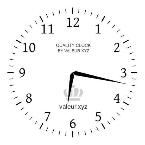 6:17 AM on an analog clock (Six-seventeen AM) Analog clock showing the time 6:17 AM