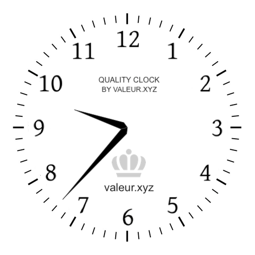 9:37 AM on an analog clock (Nine-thirty-seven AM) Analog clock showing the time 9:37 AM