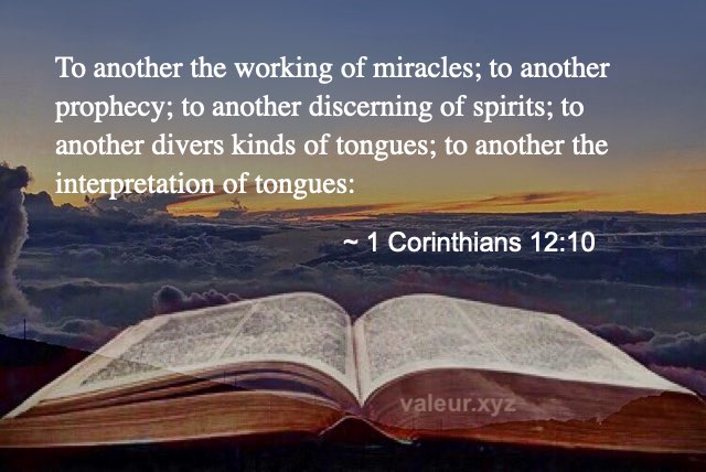 1 Corinthians 12:10