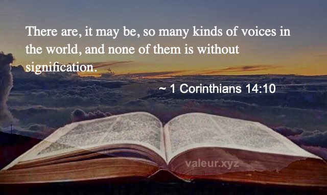 1 Corinthians 14:10