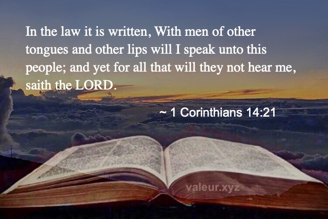 1 Corinthians 14:21