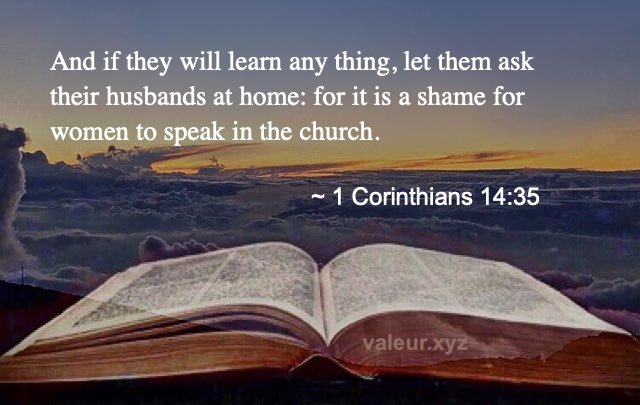 1 Corinthians 14:35