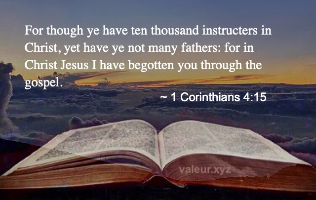 1 Corinthians 4:15