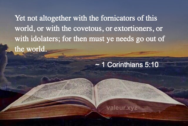 1 Corinthians 5:10