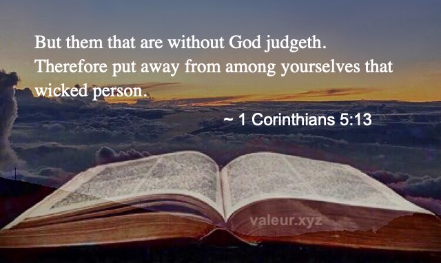 1 Corinthians 5:13
