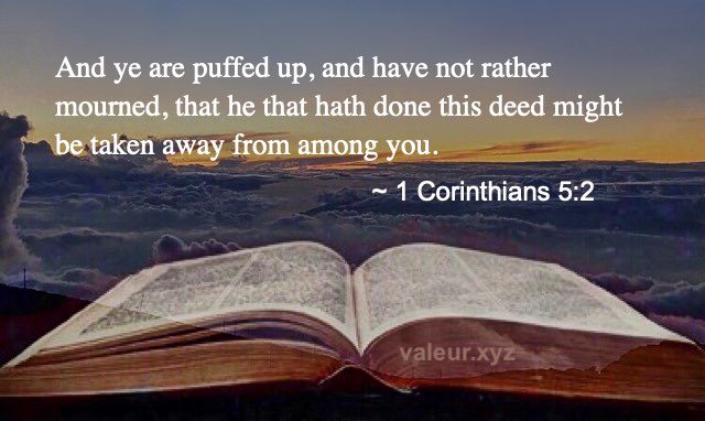 1 Corinthians 5:2