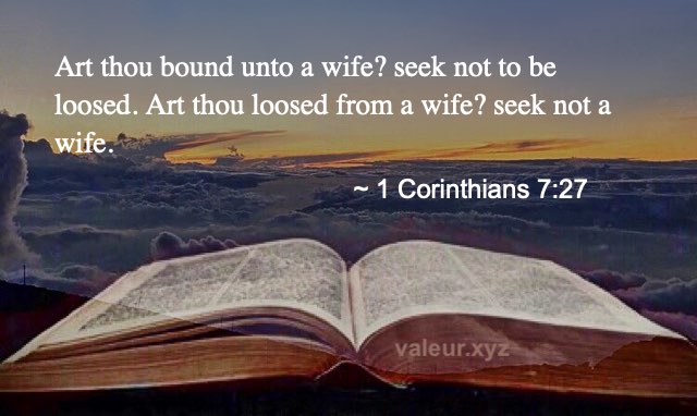 1 Corinthians 7:27